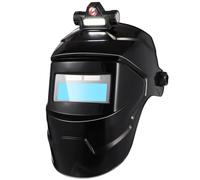 Maschera per Saldatura Vera Tinta Ampia Visione | PP Nero, Fascia Regolabile e Schermo Termico, per Saldatori e Cantieri, 8 Livelli