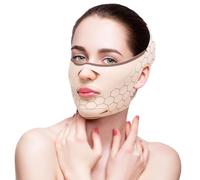 Maschera per sollevamento della linea V riutilizzabile, cinghia per esercizi di mento, cinghia per sollevamento mento V-Line per dormire, lifting del viso, previene cedimenti per donne e uomini