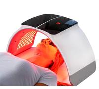 Maschera per terapia della luce rossa, maschera per terapia della luce del viso a LED, terapia a infrarossi, terapia della luce a LED in 7 colori, per la cura della pelle a casa (BLUE-LTM-0A)