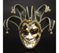 Maschera per Travestimento di Venezia Maschere a Pieno Facciale retrò Leggere e Confortevoli per Natale, Halloween, Festa in Costume, Carnevale, per Donne e Ragazze (Gener