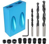 Maschera per viti per fori tascabili Kit per falegnameria per tasselli per trapano Falegnami Guide per la lavorazione del legno Strumento per angolo di giunzione Localizzatore di carpenteria Masche