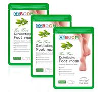 Maschera Piedi Esfoliante 3 paia Maschera Peeling Piedi Idratazione Maschera per Piedi Efficace Cura dei Piedi Rimozione calli e Pelle Morta riparazione tallone ruvido piedi pulizia profonda