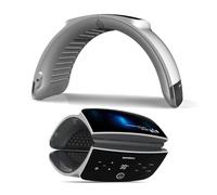 Maschera pieghevole per terapia della luce LED a 7 colori, ricaricabile con luce rossa e blu per trattamento anti-invecchiamento e acne, dispositivo portatile per la cura del viso a casa