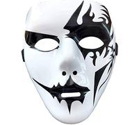 Maschera Pierrot MOD.5 costume hip hop street dance Jabbawockeez fantasma Kiss Joker bianca Halloween Carnevale travestimento classico uomo donna accessori spettacolo danza maschera bianca teatrale