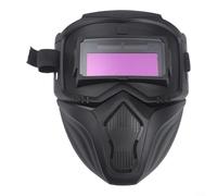 Maschera professionale per saldatura con occhiali oscuranti automatici per protezione dalle scintille ad alta temperatura, adatta per la costruzione di officine e progetti domestici, colore nero (1)