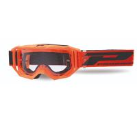 Maschera PROGRIP 3300 VISION arancione lente trasparente motocross enduro mtb