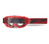 Maschera PROGRIP 3300 VISION rosso lente trasparente motocross enduro mtb