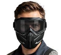 Maschera protettiva anti-appannamento con occhiali rimovibili e schermo | Schermo Facciale di Saldatura Regolabile Due In Uno Per Uomini Bici Lavoro E Saldatura