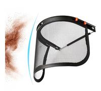 Maschera protettiva - Cappello da casco di sicurezza | Facepiece forestale | Facepiece a maglie della motosega industriale | Faceselici in rete per uso di motoseghe industriali, filo in acciaio a 90