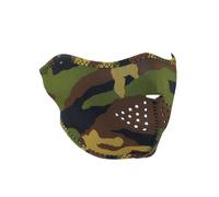 Maschera protettiva da motociclista in neoprene woodland camo Zan headgear