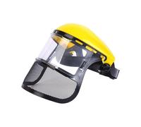 Maschera protettiva di sicurezza in PVC montata sulla testa, anti-schizzi, anti-polvere, for tagliare il cappello, evitare la maschera di protezione dello schermo facciale(A3)