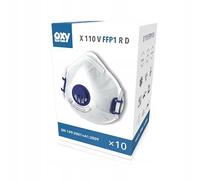 Maschera protettiva FFP1 RD con valvola, protezione multistrato, comoda, riutilizzabile, 10 pezzi