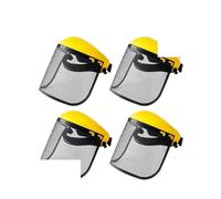 Maschera protettiva for decespugliatore, casco di sicurezza industriale e forestale, protezione for le orecchie, ricambi for decespugliatore, accessori for tosaerba(Face mask(4pcs))