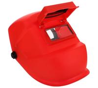 Maschera Protettiva per Saldatore Ribaltabile Leggera in PC Rossa | Casco per Saldatura, Cappuccio da Lavoro, Protezione Viso e Occhi, Struttura Resistente