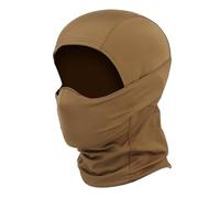 Maschera Protettiva per Softair, Passamontagna per Addestramento Tattico Militare, Maschera Integrale in Silicone per Paintball Ciclismo e Caccia(Brown)