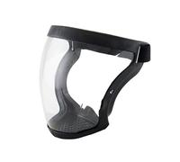 Maschera protettiva trasparente che protegge efficacemente la copertura protettiva attiva, occhiali riutilizzabili e supporti protettivi(Black)