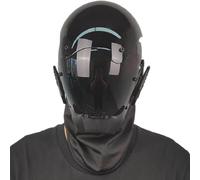 Maschera punk, PC nero costruisci stile futuristico per costume cosplay