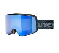 Maschera da Sci Uvex Pyrit FM Black Matt Mirror Blue S2