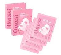Maschera Quasi Collagen Glow up 2.0, Maschera Viso Quasi Bio Collagen for La Notte, Maschere Idratanti Profonde for Pelle Rassodata, Riduzione Delle Rughe E Minimizzazione Dei Pori(1Box 4Pcs)