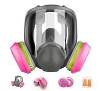 Maschera Respiratoria Riutilizzabile Con Filtro a Carbone Attivo, Maschera Antigas a Pieno Facciale, Mascherina Antipolvere Protettiva per Saldatura, Verniciatura a Spruzzo, Aerosol, Prodotti Chimici
