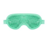 Maschera rinfrescante per gli occhi, maschera rinfrescante per il viso - riutilizzabile - per terapia a freddo e calore - Adatto per emicrania, gonfiore, affaticamento degli occhi e occhiaie - verde