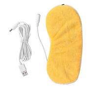 Maschera riscaldabile, maschera per gli occhi, protezione per gli occhi, benda per ciambello, maschera per occhi alla lavanda, maschera per dormire USB e benda per gli occhi (giallo)