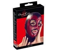 Maschera rossa Bad Kitty con aperture per occhi e bocca