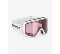 Maschera Rudy Project Spincut bianco brillante lente RP Optics Kayvon rosso