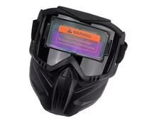 Maschera saldatura - 8.27 pollici casco protettivo | ABS maschera automatica - Casco con filtro ottico 1/1/1/2 e spugna ispessita che garantisce comfort sicurezza e visibilità chiara durante