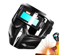 Maschera Saldatura A Oscuramento Automatico | Protezione Per Saldatura - Cappuccio Protettivo per Brasatura ad Uso di Tubisti Costruzioni Scultura