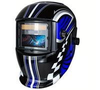 Maschera Saldatura Autoscurante Casco da saldatura auto-oscurante con luce a colori reali for uomo, cappuccio ad energia solare 2 sensori arco, ampia visiera, 4/9-13(HD01)