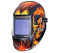 Maschera Saldatura Autoscurante Maschera for saldatura 1/1/1/1 Casco for auto-oscurante 100x97mm Grande visione True Color 4 sensori for saldatrice(UN9k Fire)