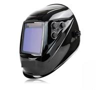 Maschera Saldatura Leggera, Maschera for saldatura 1/1/1/1 Casco for auto-oscurante 100x97mm Grande visione True Color 4 sensori for saldatrice(UN9k Black)