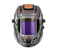 Maschera Saldatura, Maschera per Saldatura Casco for saldatura auto-oscurante con vista laterale panoramica a 180°, ampia visuale, colori reali, alimentato ad energia solare