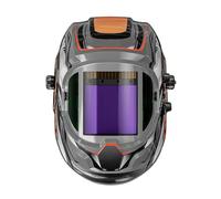 Maschera Saldatura, Maschera per Saldatura Casco for saldatura auto-oscurante con vista laterale panoramica a 180°, ampia visuale, colori reali, alimentato ad energia solare