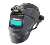 Maschera Saldatura, Maschera per Saldatura Maschera for saldatore con casco for saldatura con faro ricaricabile, oscuramento automatico, maschera protettiva elettrica for processi di taglio e molatura
