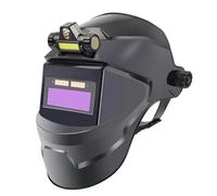 Maschera Saldatura, Maschera per Saldatura Maschera for saldatore con casco for saldatura con faro ricaricabile, oscuramento automatico, maschera protettiva elettrica for processi di taglio e molatura