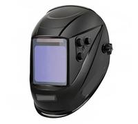 Maschera Saldatura, Maschera per Saldatura Maschera for saldatura 1/1/1/1 Casco for saldatura auto-oscurante 100x97mm Grande visione True Color 4 sensori for saldatrice(UN9k Matte Black)