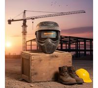 Maschera Saldatura Viso Intero Anti Luce Forte Casco da Saldatura Auto
