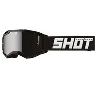 Maschera shot assault 2 0 solid iridium nero lucido