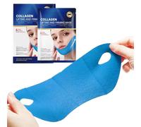 Maschera Sollevamento Mento - Nastro Sollevamento Linea V con Cinghie | Fascia e Rimodellamento Doppio Mento - per Donne e Ragazze Pelle Secca Sensibile o Grassa Occasione Serale e