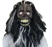 Maschera Spaventosa Halloween Maschera Demone Vampiro Strega Lattice | Maschera Integrale con Capelli Maschera Diavolo Zombie Fantasma Horror Accessori di Halloween per Uomo Cosplay Carnevale