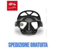 Maschera Sub C4 Falcon Black Antifog Apnea Pesca Subacquea Freediving