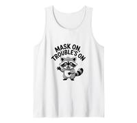 Maschera sui Problemi su Funny Trash Panda Raccoon Meme Canotta