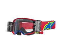 Maschera SUPERTECH CORP Roll Off Rosso Blu Trasparente ALPINESTARS - UN: UN