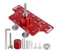 Maschera tascabile in lega di alluminio, accessorio per utensili elettrici, maschera resistente all'usura | Diverse dimensioni di montaggio, guida di perforazione di precisione, strumento di