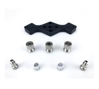 Maschera tascabile per la lavorazione del legno con boccole guida per trapano da 6/8/10 mm per costruzione in lega di alluminio, piedini regolabili, finitura resistente alla ruggine per foratura