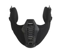 Maschera tattica a mezza faccia, paradenti, occhiali protettivi, copriorecchie, casco da paintball for softair(HL-103-ACC-03 MCBK)
