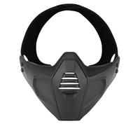 Maschera Tattica, Mezza Maschera per Protezione del Viso, Maschera Softair, per Sport All'Aperto Giochi Tattici e Giochi Cs(Black)