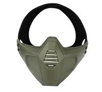 Maschera Tattica, Mezza Maschera per Protezione del Viso, Maschera Softair, per Sport All'Aperto Giochi Tattici e Giochi Cs(Green)